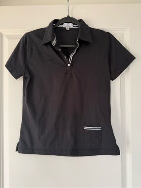 Women’s Short Sleeve Polo Tee - Black